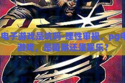 pg电子游戏是坑吗-理性审视，pg电子游戏，是陷阱还是娱乐？
