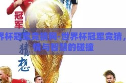世界杯冠军竞猜网-世界杯冠军竞猜，激情与智慧的碰撞