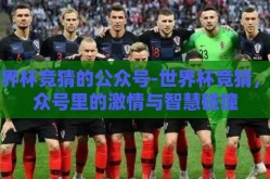 世界杯竞猜的公众号-世界杯竞猜，公众号里的激情与智慧碰撞