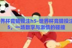 世界杯竞猜投注h5-世界杯竞猜投注H5，一场数字与激情的碰撞