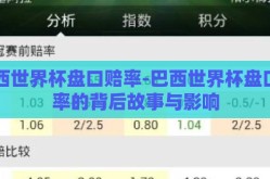巴西世界杯盘口赔率-巴西世界杯盘口赔率的背后故事与影响