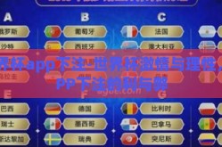 世界杯app下注-世界杯激情与理性，APP下注的利与弊