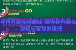 世界杯有奖竞猜游戏-世界杯有奖竞猜，激情与智慧的碰撞
