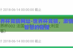 世界杯竞猜网址-世界杯竞猜，激情与智慧的碰撞