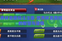 世界杯竞猜投注注意-世界杯竞猜投注的智慧与谨慎