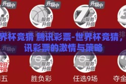 世界杯竞猜 腾讯彩票-世界杯竞猜，腾讯彩票的激情与策略