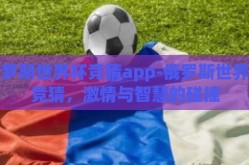 俄罗斯世界杯竞猜app-俄罗斯世界杯竞猜，激情与智慧的碰撞