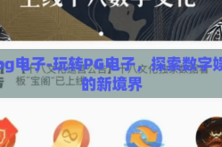 玩pg电子-玩转PG电子，探索数字娱乐的新境界