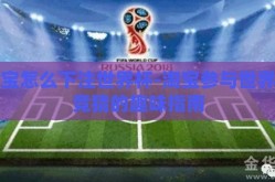 淘宝怎么下注世界杯-淘宝参与世界杯竞猜的趣味指南