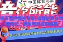 体育彩票世界杯竞彩-体育彩票与世界杯竞彩，激情与机遇的碰撞