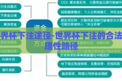 世界杯下注途径-世界杯下注的合法与理性路径