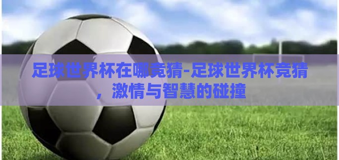 足球世界杯在哪竞猜-足球世界杯竞猜,激情与智慧的碰撞 足球世界杯在哪竞猜-足球世界杯竞猜,激情与智慧的碰撞