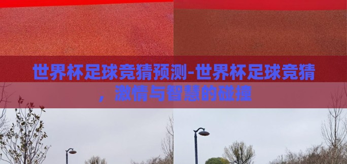 世界杯足球竞猜预测-世界杯足球竞猜，激情与智慧的碰撞