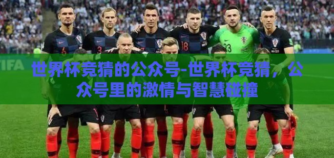 世界杯竞猜的公众号-世界杯竞猜，公众号里的激情与智慧碰撞