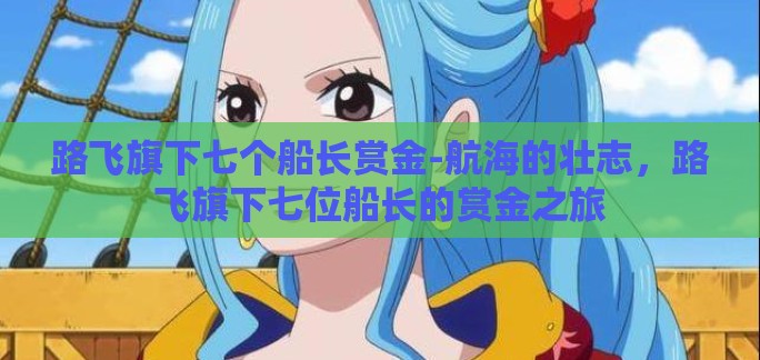 路飞旗下七个船长赏金-航海的壮志，路飞旗下七位船长的赏金之旅
