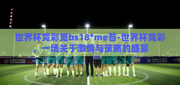 世界杯竞彩觅bs18*me苔-世界杯竞彩，一场关于激情与策略的盛宴