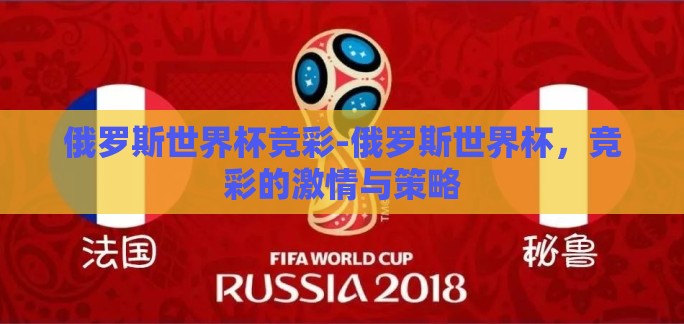 俄罗斯世界杯竞彩-俄罗斯世界杯，竞彩的激情与策略